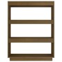 Estantería/divisor espacio madera pino marrón miel 80x35x103 cm de vidaXL, Librerías y estanterías - Ref: Foro24-810887, Prec...