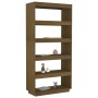 Estantería/divisor de espacios pino marrón miel 80x35x167 cm de vidaXL, Librerías y estanterías - Ref: Foro24-810897, Precio:...