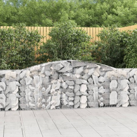 Cestas de gaviones 9 uds forma de arco hierro 400x30x100/120 cm en Macetas y jardineras | Comprar online en Foru.es