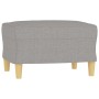 Reposapiés de tela gris claro 60x50x41 cm de vidaXL, Otomanas - Ref: Foro24-349263, Precio: 68,14 €, Descuento: %