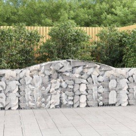 Cestas de gaviones 25 uds forma de arco hierro 400x30x100/120cm en Macetas y jardineras | Comprar online en Foru.es