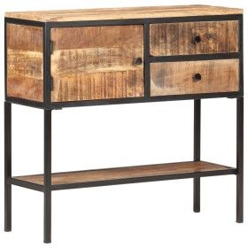 Aparador de madera de mango rugosa 85x30x80 cm de vidaXL, Aparadores - Ref: Foro24-320486, Precio: 230,54 €, Descuento: %
