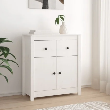 Aparador de madera maciza de pino blanco 70x35x80 cm de vidaXL, Aparadores - Ref: Foro24-813750, Precio: 112,58 €, Descuento: %