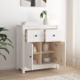Aparador de madera maciza de pino blanco 70x35x80 cm de vidaXL, Aparadores - Ref: Foro24-813750, Precio: 115,40 €, Descuento: %