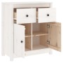 Aparador de madera maciza de pino blanco 70x35x80 cm de vidaXL, Aparadores - Ref: Foro24-813750, Precio: 115,40 €, Descuento: %