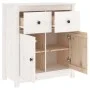 Aparador de madera maciza de pino blanco 70x35x80 cm de vidaXL, Aparadores - Ref: Foro24-813750, Precio: 112,58 €, Descuento: %