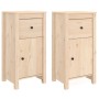 Aparadores 2 uds madera maciza de pino 40x35x80 cm de vidaXL, Aparadores - Ref: Foro24-813755, Precio: 117,76 €, Descuento: %