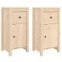 Aparadores 2 uds madera maciza de pino 40x35x80 cm de vidaXL, Aparadores - Ref: Foro24-813755, Precio: 116,43 €, Descuento: %