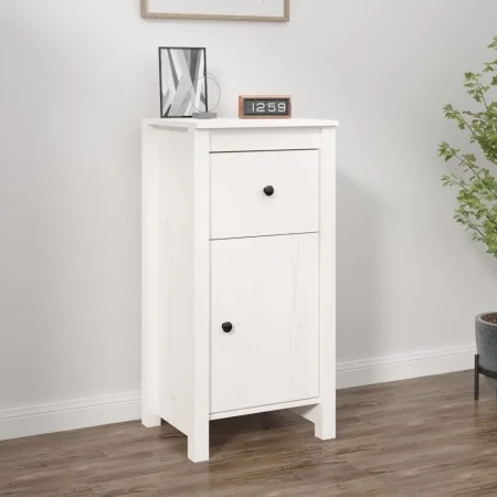 Aparador de madera maciza de pino blanco 40x35x80 cm de vidaXL, Aparadores - Ref: Foro24-813756, Precio: 96,56 €, Descuento: %