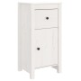 Aparador de madera maciza de pino blanco 40x35x80 cm de vidaXL, Aparadores - Ref: Foro24-813756, Precio: 98,14 €, Descuento: %