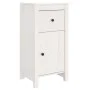Aparador de madera maciza de pino blanco 40x35x80 cm de vidaXL, Aparadores - Ref: Foro24-813756, Precio: 96,56 €, Descuento: %