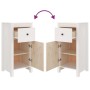 Aparador de madera maciza de pino blanco 40x35x80 cm de vidaXL, Aparadores - Ref: Foro24-813756, Precio: 98,14 €, Descuento: %
