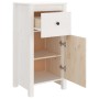 Aparador de madera maciza de pino blanco 40x35x80 cm de vidaXL, Aparadores - Ref: Foro24-813756, Precio: 98,14 €, Descuento: %