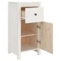 Aparador de madera maciza de pino blanco 40x35x80 cm de vidaXL, Aparadores - Ref: Foro24-813756, Precio: 96,56 €, Descuento: %