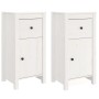 Aparadores 2 uds madera maciza de pino blanco 40x35x80 cm de vidaXL, Aparadores - Ref: Foro24-813757, Precio: 138,02 €, Descu...