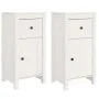 Aparadores 2 uds madera maciza de pino blanco 40x35x80 cm de vidaXL, Aparadores - Ref: Foro24-813757, Precio: 136,28 €, Descu...