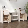 Aparadores 2 uds madera maciza de pino blanco 40x35x80 cm de vidaXL, Aparadores - Ref: Foro24-813757, Precio: 138,02 €, Descu...