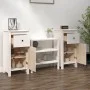 Aparadores 2 uds madera maciza de pino blanco 40x35x80 cm de vidaXL, Aparadores - Ref: Foro24-813757, Precio: 136,28 €, Descu...