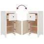 Aparadores 2 uds madera maciza de pino blanco 40x35x80 cm de vidaXL, Aparadores - Ref: Foro24-813757, Precio: 136,28 €, Descu...
