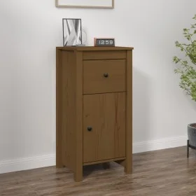 Aparador de madera maciza de pino marrón miel 40x35x80 cm de vidaXL, Aparadores - Ref: Foro24-813760, Precio: 59,00 €, Descue...