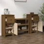 Aparadores 2 uds madera maciza de pino marrón miel 40x35x80 cm de vidaXL, Aparadores - Ref: Foro24-813761, Precio: 87,50 €, D...