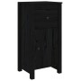 Aparador de madera maciza de pino negro 40x35x80 cm de vidaXL, Aparadores - Ref: Foro24-813762, Precio: 76,87 €, Descuento: %