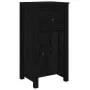 Aparador de madera maciza de pino negro 40x35x80 cm de vidaXL, Aparadores - Ref: Foro24-813762, Precio: 75,90 €, Descuento: %