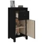 Aparador de madera maciza de pino negro 40x35x80 cm de vidaXL, Aparadores - Ref: Foro24-813762, Precio: 75,90 €, Descuento: %
