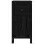 Aparador de madera maciza de pino negro 40x35x80 cm de vidaXL, Aparadores - Ref: Foro24-813762, Precio: 76,87 €, Descuento: %