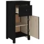 Aparador de madera maciza de pino negro 40x35x80 cm de vidaXL, Aparadores - Ref: Foro24-813762, Precio: 75,90 €, Descuento: %