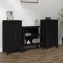 Aparadores 2 uds madera maciza de pino negro 40x35x80 cm de vidaXL, Aparadores - Ref: Foro24-813763, Precio: 102,27 €, Descue...