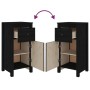 Aparadores 2 uds madera maciza de pino negro 40x35x80 cm de vidaXL, Aparadores - Ref: Foro24-813763, Precio: 103,35 €, Descue...