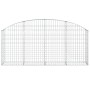 Cesta de gaviones forma arco hierro galvanizado 200x30x80/100cm en Macetas y jardineras | Comprar online en Foru.es