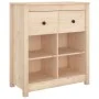 Aparador de madera maciza de pino 70x35x80 cm de vidaXL, Aparadores - Ref: Foro24-813764, Precio: 84,74 €, Descuento: %
