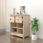 Aparador de madera maciza de pino 70x35x80 cm de vidaXL, Aparadores - Ref: Foro24-813764, Precio: 85,80 €, Descuento: %
