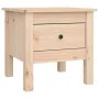 Mesa auxiliar de madera maciza de pino 40x40x39 cm de vidaXL, Mesas auxiliares - Ref: Foro24-813784, Precio: 38,85 €, Descuen...