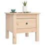 Mesa auxiliar de madera maciza de pino 40x40x39 cm de vidaXL, Mesas auxiliares - Ref: Foro24-813784, Precio: 39,36 €, Descuen...