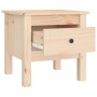 Mesa auxiliar de madera maciza de pino 40x40x39 cm de vidaXL, Mesas auxiliares - Ref: Foro24-813784, Precio: 39,36 €, Descuen...