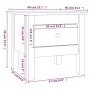Mesa auxiliar de madera maciza de pino 40x40x39 cm de vidaXL, Mesas auxiliares - Ref: Foro24-813784, Precio: 38,85 €, Descuen...