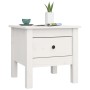 Mesa auxiliar de madera maciza de pino blanco 40x40x39 cm de vidaXL, Mesas auxiliares - Ref: Foro24-813786, Precio: 47,14 €, ...