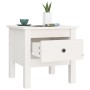 Mesa auxiliar de madera maciza de pino blanco 40x40x39 cm de vidaXL, Mesas auxiliares - Ref: Foro24-813786, Precio: 47,14 €, ...