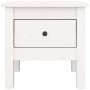 Mesa auxiliar de madera maciza de pino blanco 40x40x39 cm de vidaXL, Mesas auxiliares - Ref: Foro24-813786, Precio: 47,14 €, ...