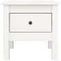 Mesa auxiliar de madera maciza de pino blanco 40x40x39 cm de vidaXL, Mesas auxiliares - Ref: Foro24-813786, Precio: 46,49 €, ...