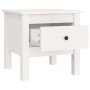 Mesa auxiliar de madera maciza de pino blanco 40x40x39 cm de vidaXL, Mesas auxiliares - Ref: Foro24-813786, Precio: 47,14 €, ...