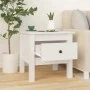 Side table 2 pcs of solid white pine wood 40x40x39 cm by vidaXL, Side tables - Ref: Foro24-813787, Price: 79,84 €, Discount: %