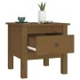 Beistelltisch aus massivem Kiefernholz honigbraun 40x40x39 cm von vidaXL, Seitentische - Ref: Foro24-813790, Preis: 25,98 €, ...