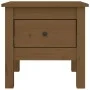 Solid pine wood side table in honey brown color, measuring 40x40x39 cm. by vidaXL, Side tables - Ref: Foro24-813790, Price: 2...