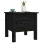Beistelltisch aus massivem Kiefernholz schwarz 40x40x39 cm von vidaXL, Seitentische - Ref: Foro24-813792, Preis: 30,78 €, Rab...