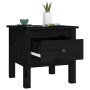 Mesa auxiliar de madera maciza de pino negro 40x40x39 cm de vidaXL, Mesas auxiliares - Ref: Foro24-813792, Precio: 31,07 €, D...