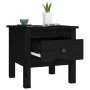 Mesa auxiliar de madera maciza de pino negro 40x40x39 cm de vidaXL, Mesas auxiliares - Ref: Foro24-813792, Precio: 30,78 €, D...